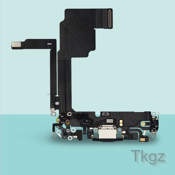 Apple İphone 15 PRO Full Şarj Soketi Filmi FLEX Orjinal (SİYAH) ürün görseli 1