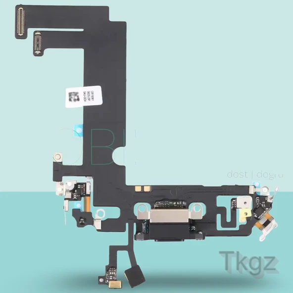 Apple İphone 12 MİNİ Full Şarj Soketi Filmi FLEX Orjinal (SİYAH) ürün görseli 1