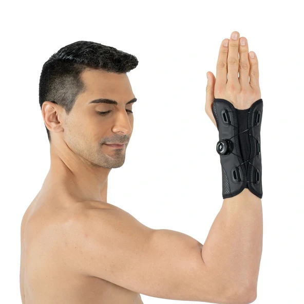 Wingmed El Bilek Ateli Pratik Sistemli (Sağ) Siyah ürün görseli