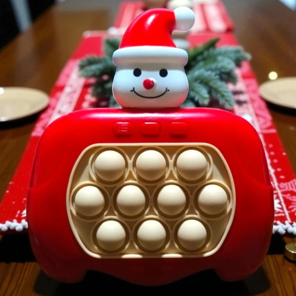 YÜKSEK KALİTE KARDAN ADAM POPİT OYUNU SESLİ IŞIKLI POPİT YILBAŞI NOEL HEDİYELERİ VIP AKIL OYUNLARI - Resim 3