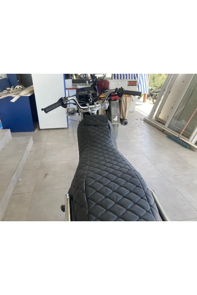 ncotodizayn Cg Motosiklet Kılıfı Komple Kapitone Kuba  uyumlu Asya Falcon 125/100/150 Lik - Resim 2