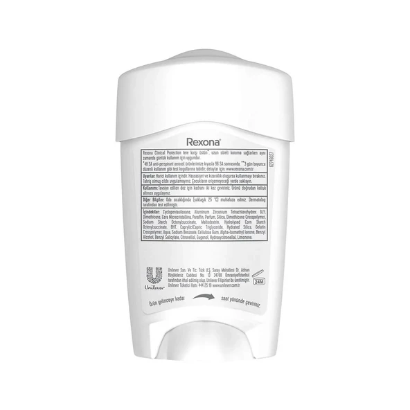 Rexona Clinical Protection Kadın Stick Deodorant Confidence 3x Güçlü Koruma 45 ml - Resim 6
