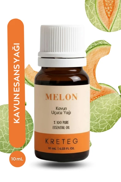 kreteg Kavun Esansiyel 10 ml Uçucu Yağ Buhurdanlık Yağı Hava Nemlendirici Aroma Difizörü Kokusu Esans