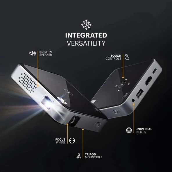 Kodak Luma 75 Ultra Mini Taşınabilir Projektör - HD 1080p Desteği - 2