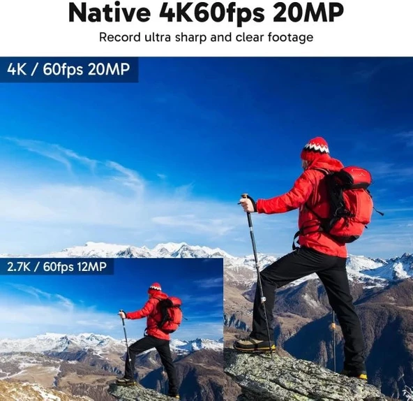 AKASO V50 Elite 4K60fps Dokunmatik Ekran WiFi Su Geçirmez Aksiyon Kamerası - 2