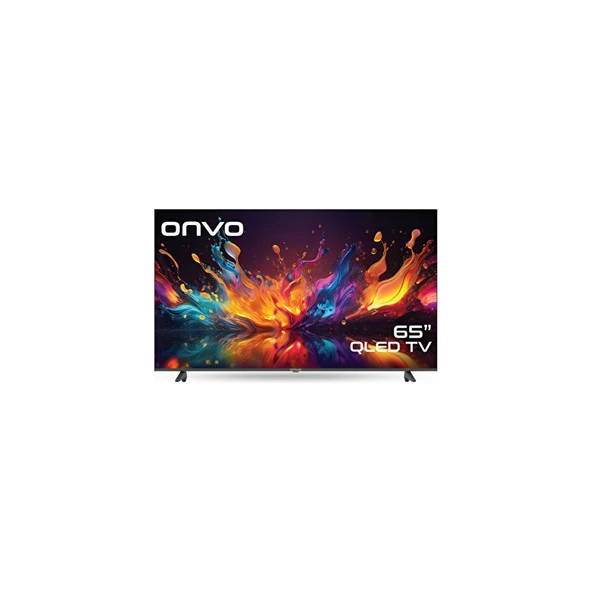 Onvo 65OVF9001UQ 65'' 165 Ekran Uydu Alıcılı 4K Ultra HD Smart Google QLED TV ürün görseli 1