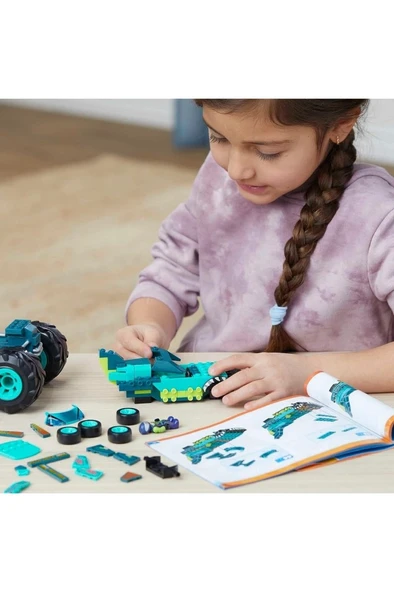 HOT WHEELS Hdj95 Mega, Hot Wheels Wrex Monster Truck, 187 Parça, +5 Yaş - Resim 3