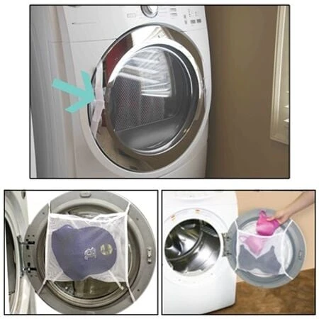 Hassas Çamaşır - Ayakkabı Yıkama Filesi Kapak Bağlamalı 35 x 20 cm - Resim 2