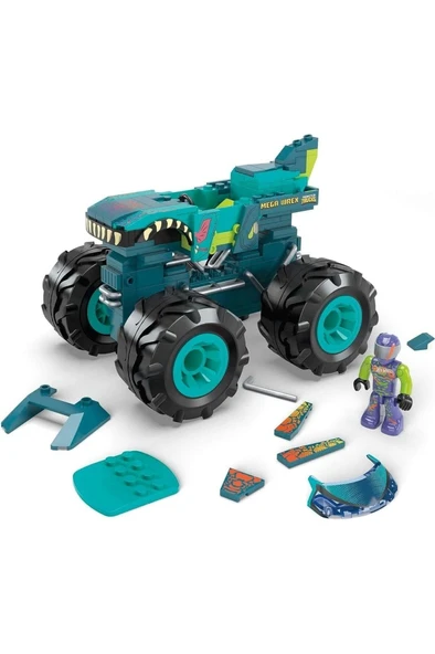 HOT WHEELS Hdj95 Mega, Hot Wheels Wrex Monster Truck, 187 Parça, +5 Yaş - Resim 4