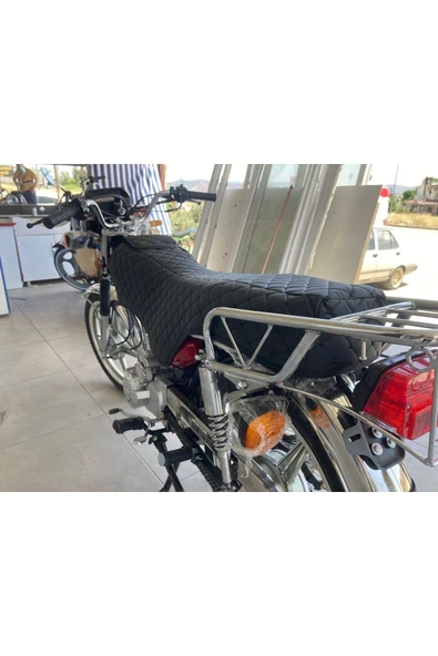 ncotodizayn Cg Motosiklet Kılıfı Komple Kapitone Kuba  uyumlu Asya Falcon 125/100/150 Lik - Resim 5