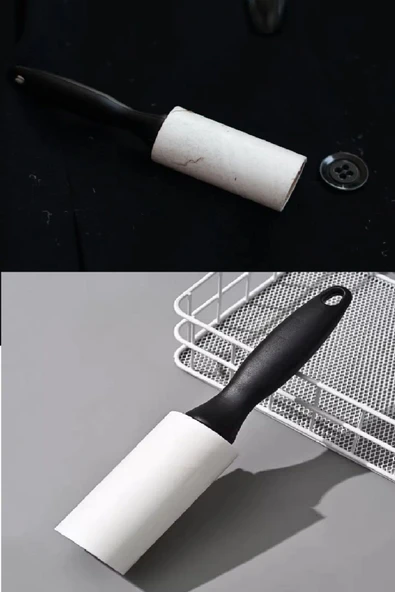 4 Yedekli Tüy Toplama Rulosu 240 Yaprak Evcil Hayvan Elbise Yatak Tüy Saç Toplayıcı - Resim 3