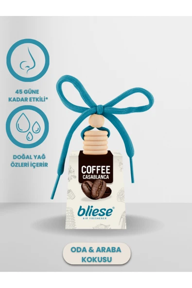 Bliese Coffee Casablanca Oda ve Oto Araç Kokusu, Araba Kokusu, Oto Kokusu ürün görseli