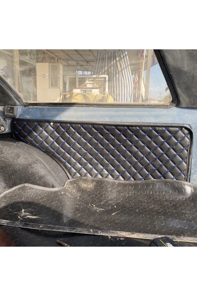 ncotodizayn TOFAŞ KARTAL BAGAJ YAN DÖŞEMELERİ 8mm süngerli MAVİ DİKİŞ KAPİTONE - Resim 3