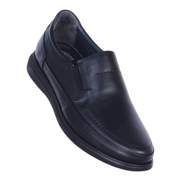 Alme 3003 Siyah Kauçuk Erkek Deri Casual Ayakkabı ürün görseli