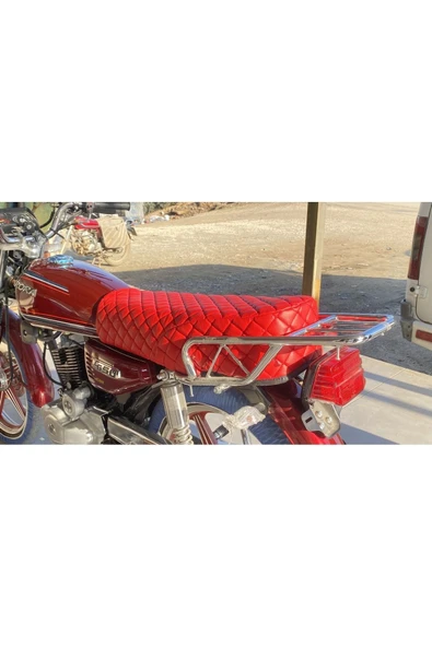 ncotodizayn Kırmızı Cg Uyumlu Motosiklet Koltuk Kılıfı Kuba Asya Falcon Kanuni Breton - 5