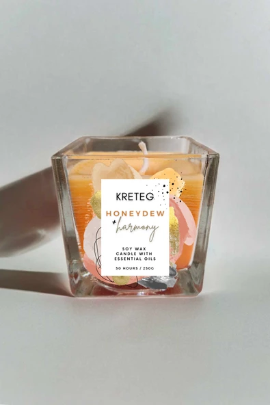 kreteg Soya Mumu Honeydew Harmony %100 Doğal Aromaterapi 250 gram ürün görseli 1