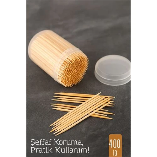 400’lü Kapaklı Kürdanlık – Doğal Ahşap Kürdan | Hijyenik Sunum ve Pratik Kullanım ürün görseli