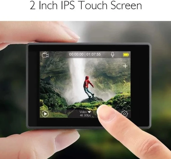 AKASO V50 Elite 4K60fps Dokunmatik Ekran WiFi Su Geçirmez Aksiyon Kamerası - 7