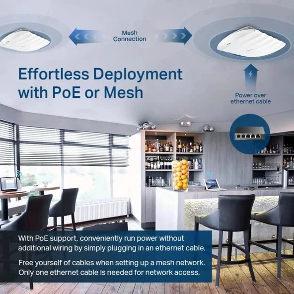 TP-Link EAP610 Ultra İnce Kablosuz Erişim Noktası AX1800 - 3