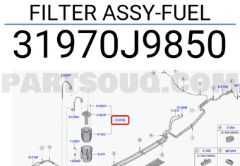 Hyundai Kona 2020 Yakıt Filitresi Mobis.31970j9850 ürün görseli 1