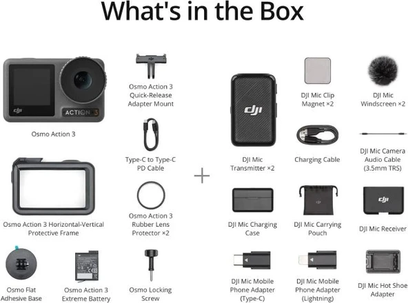 DJI Osmo Action 3 Standart Combo Su Geçirmez Aksiyon Kamerası - 11