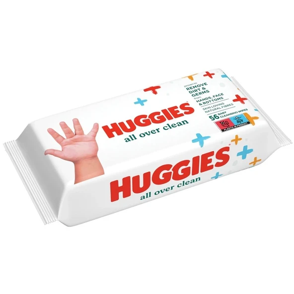 Huggies All Over Clean Bebek ve Çocuk Islak Mendili 56 Yaprak ürün görseli