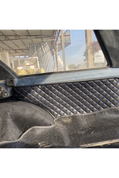 ncotodizayn TOFAŞ KARTAL BAGAJ YAN DÖŞEMELERİ 8mm süngerli MAVİ DİKİŞ KAPİTONE - Resim 2