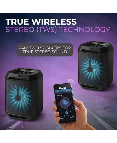 PHILIPS Bluetooth LED Aydınlatmalı Parti Hoparlörü - 3