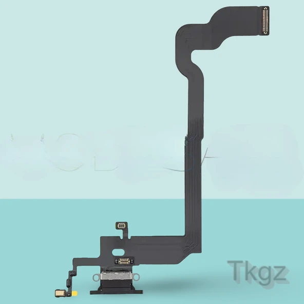 Apple İphone X Full Şarj Soketi Filmi FLEX Orjinal (SİYAH) ürün görseli 1