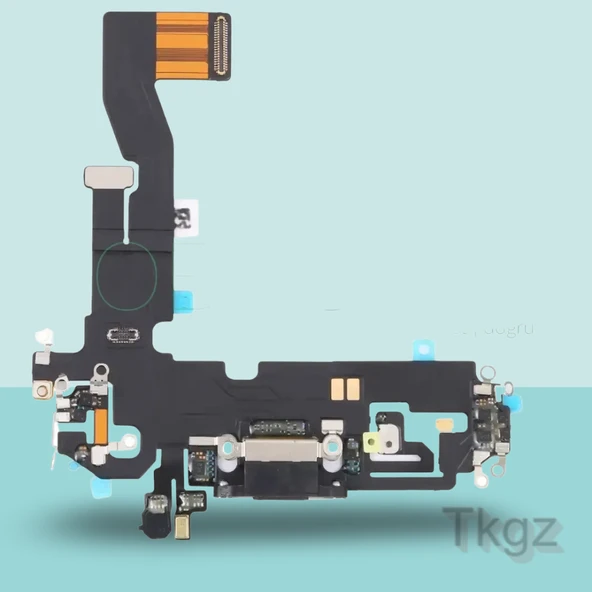 Apple İphone 12 PRO Full Şarj Soketi Filmi FLEX Orjinal (SİYAH) ürün görseli 1