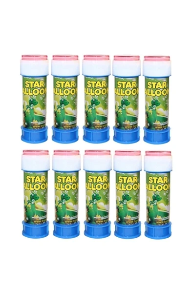 Star Bubbles Mini Baloncuk Köpük Oyuncak 10 Adet Üflemeli Balon ürün görseli