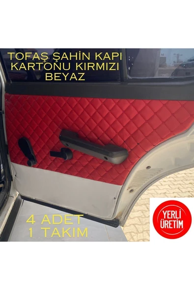 ncotodizayn KIRMIZI TOFAŞ ŞAHİN KAPI DÖŞEMESİ KARTONU DOĞAN ŞAHİN KARTAL ürün görseli 1