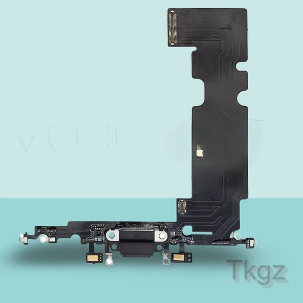 Apple İphone 8 PLUS Full Şarj Soketi Filmi FLEX Orjinal (SİYAH) ürün görseli 1