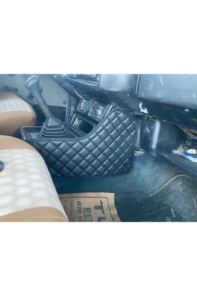 ncotodizayn Siyah Tofaş Uyumlu Orta Konsol Yan Kaplama Kumaşı Kapitone Doğan/ Şahin / Kartal - Resim 2