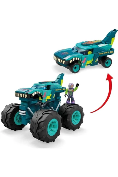 HOT WHEELS Hdj95 Mega, Hot Wheels Wrex Monster Truck, 187 Parça, +5 Yaş - Resim 5