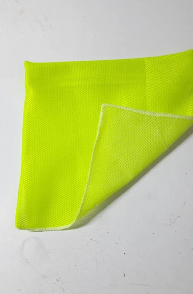 Sarı- Fermuarlı - Hassas Çamaşır Terlik  Ayakkabı Yıkama Filesi Büyük Boy - Resim 3