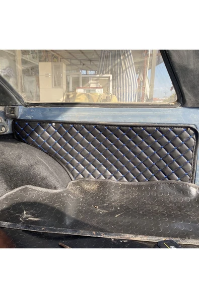 ncotodizayn TOFAŞ KARTAL BAGAJ YAN DÖŞEMELERİ 8mm süngerli MAVİ DİKİŞ KAPİTONE - Resim 5