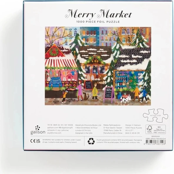 Galison Noel Meydanı Puzzle - 5