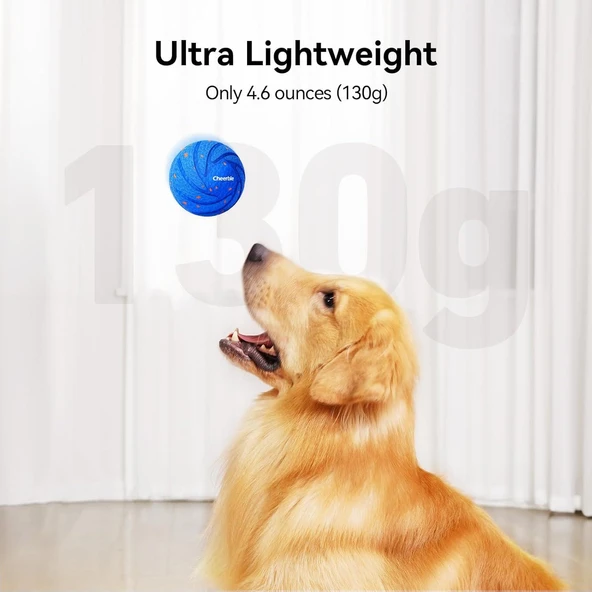 Cheerble Akıllı Köpek Oyuncağı - Şarjlı, Mavi, 7x7x7 cm, İnteraktif Hareketli Top - Resim 2