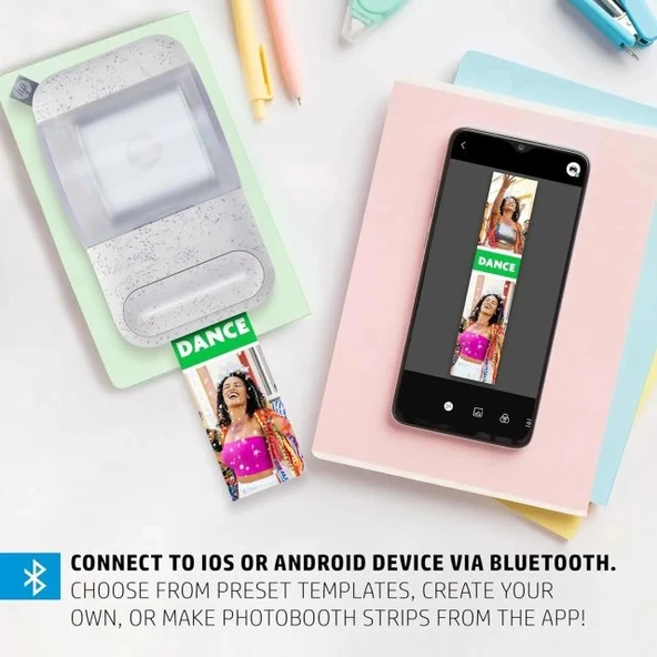 HP Sprocket Panorama Instant Taşınabilir Renkli Etiket ve Fotoğraf Yazıcısı - 5