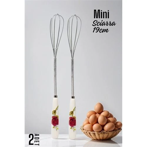 Sciarra Mini Çırpıcı Seramik Saplı 2 Adet ürün görseli