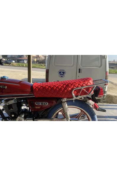 ncotodizayn Kırmızı Cg Uyumlu Motosiklet Koltuk Kılıfı Kuba Asya Falcon Kanuni Breton - 7