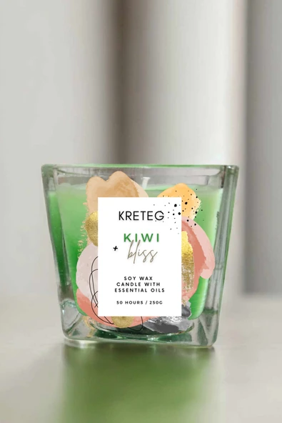 kreteg Soya Mumu Kiwi Bliss %100 Doğal Aromaterapi 250 gram ürün görseli