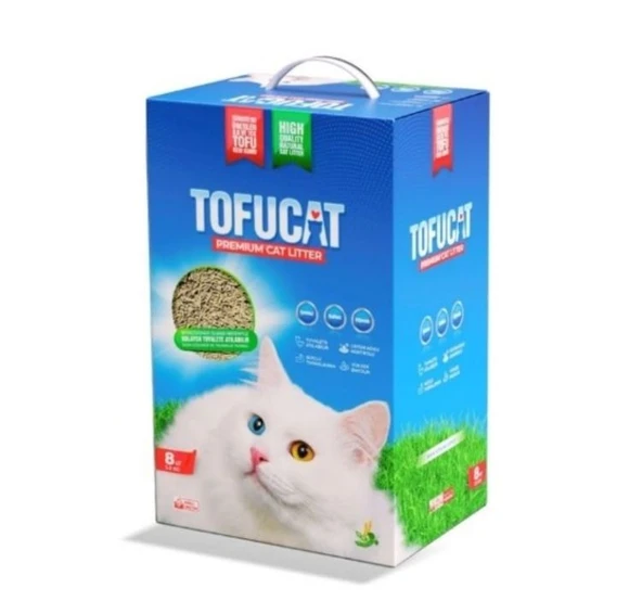 Tofucat Bitkisel Pelet Kedi Kumu 8L - Doğal, Tozsuz ve Çevre Dostu Temizlik
