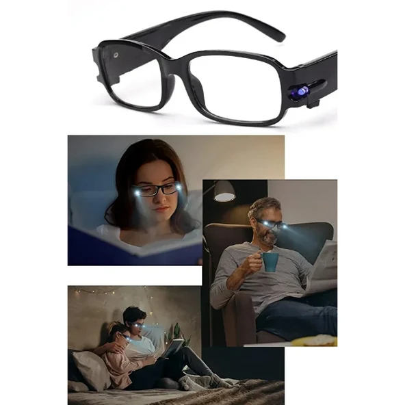 Dinlendirici LED Işıklı Okuma Gözlüğü - Resim 2