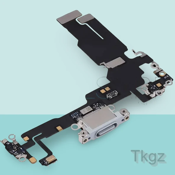 Apple İphone 15 Full Şarj Soketi Filmi FLEX Orjinal (MAVİ) ürün görseli 1