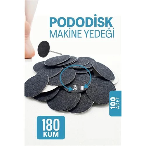 35 mm Pododisk - Nasır Sökücü Pedikür Makinesi Yedek Pedler 100 ADET ürün görseli