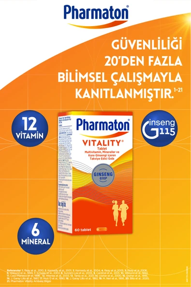 Pharmaton Vitality 60 Tablet 2 Adet - 2