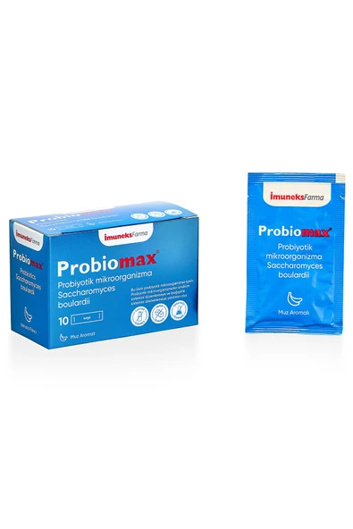 Imuneks Farma Probiomax ® Probiyotik mikroorganizma İçeren Saşe Takviye Edici Gıda 10 Saşe 2x 2 Adet