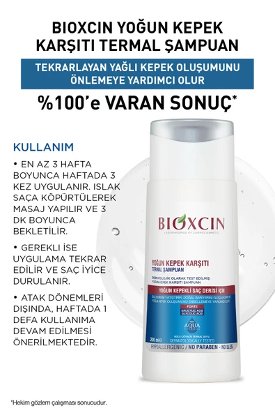 Bioxcin Aqua Thermal Ds Yoğun Kepeğe Karşı Etkili Şampuan 200 Ml 3 Lü SET - 4